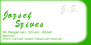 jozsef szives business card